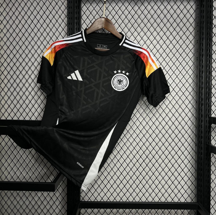 Maillot Allemagne extérieur 2024-2025 noir avec logo Adidas DFB