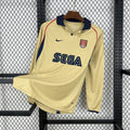 Maillot Arsenal Rétro manches longues 2001-2002 rouge Invincibles vintage