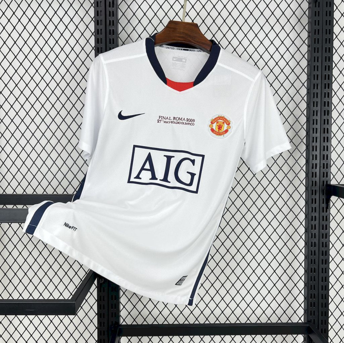 Maillot Manchester United Rétro extérieur 2008-2009 blanc classique Nike