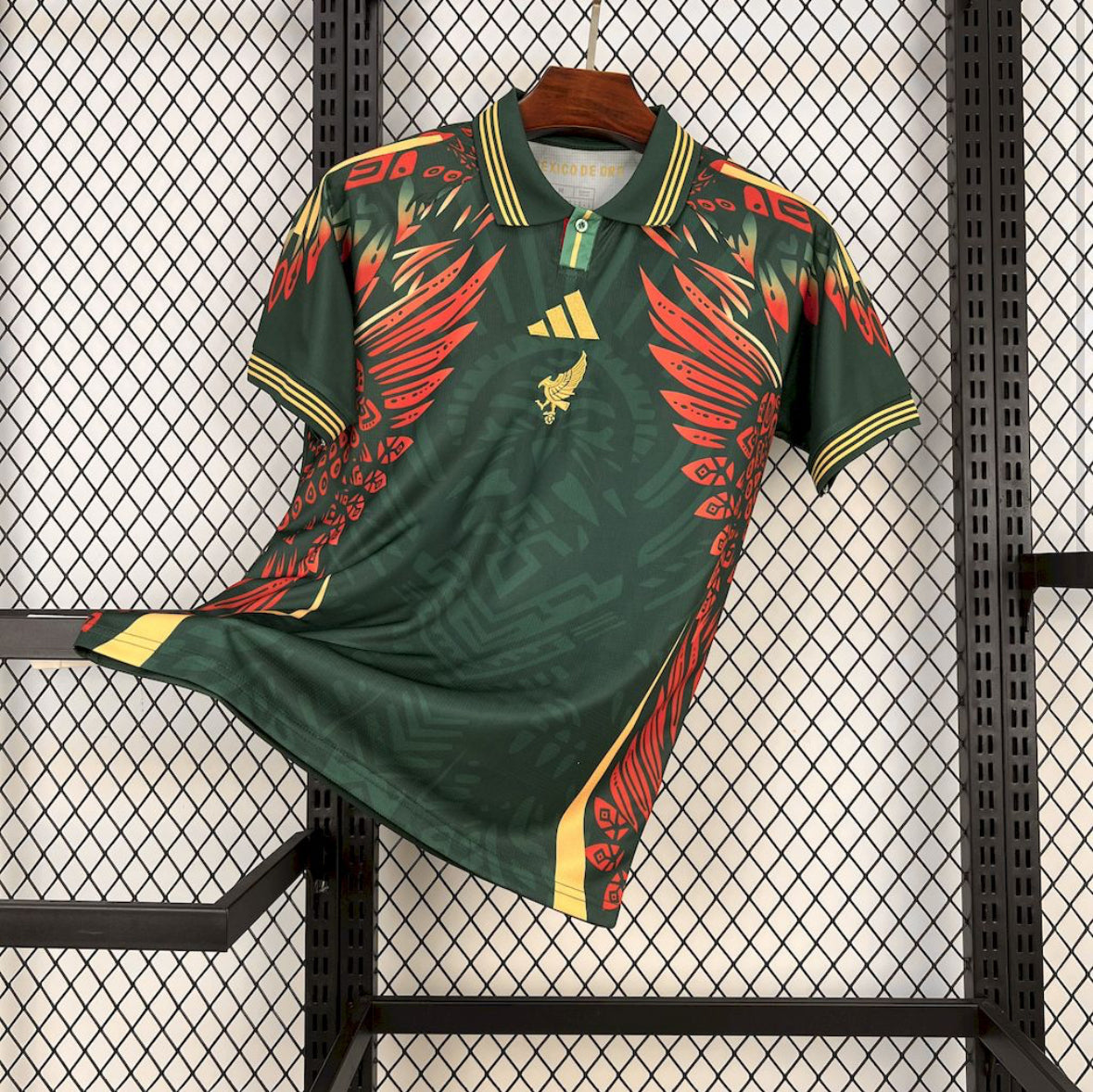 Maillot Mexique Concept 25/26 design exclusif vert et or