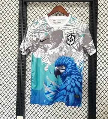 Maillot Brésil Perroquet 24/25 concept exclusif design tropical coloré