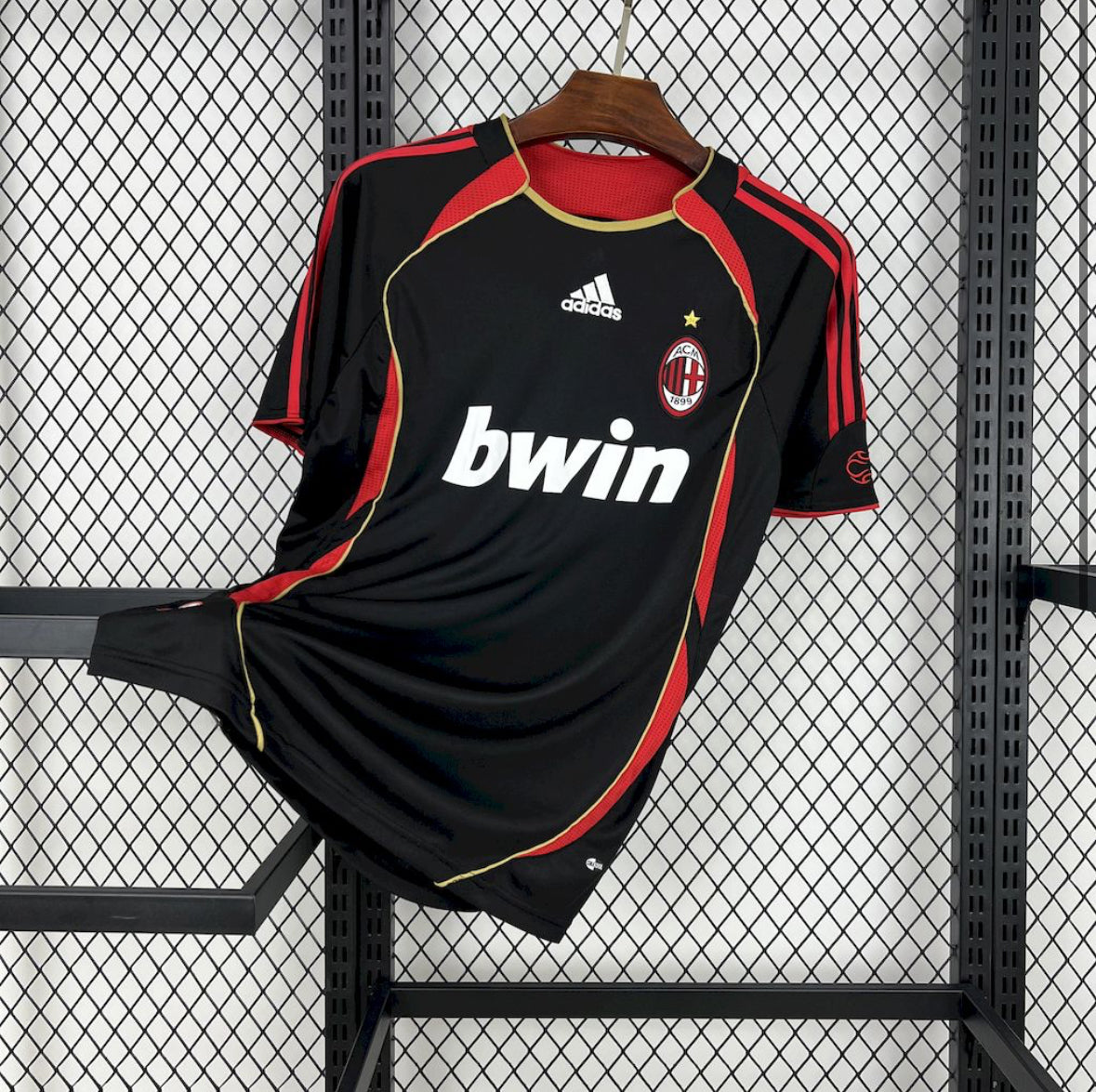 Maillot AC Milan Rétro Third 2006-2007 troisième maillot noir vintage