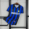 Maillot Inter Milan Rétro domicile 1998-1999 rayures bleu et noir Nike