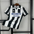 Maillot Juventus Rétro domicile 1997-1999 rayures noir et blanc classique