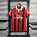 Maillot AC Milan Rétro 2012-2013 rouge et noir avec sponsor Emirates