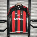 Maillot AC Milan Rétro 2000-2002 rayures rouge et noir Scudetto