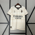 Maillot AC Milan x Pleasures Blanc Fourth 2024-2025 collaboration streetwear