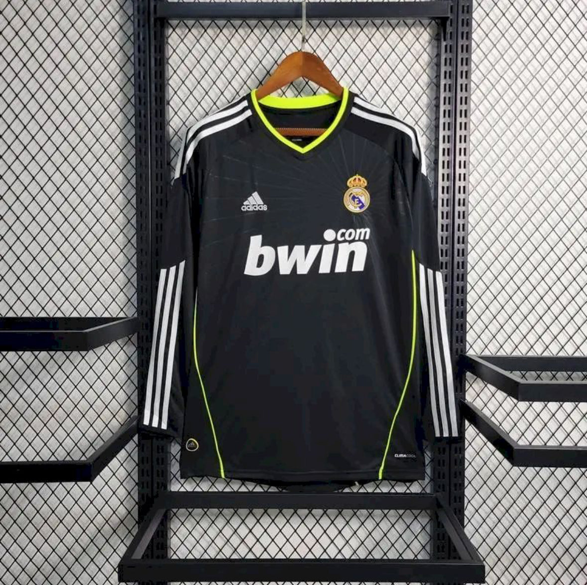 Maillot Real Madrid Rétro manches longues extérieur 2010-2011 blanc