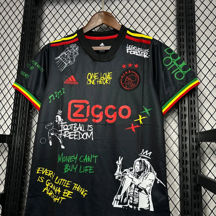Maillot Ajax Bob Marley Concept 2021-2022 - vue de dos