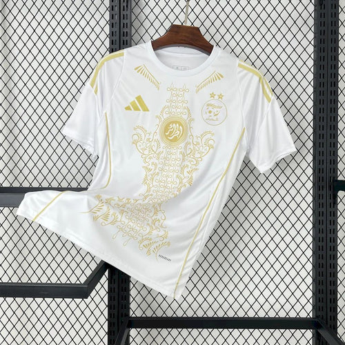 Maillot Algérie blanc 2024-2026 avec écusson FAF et logo Nike