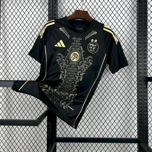 Maillot Algérie noir 2024-2026 édition spéciale avec écusson FAF