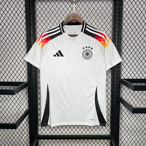 Maillot Allemagne domicile 2024-2025 blanc avec logo Adidas et DFB