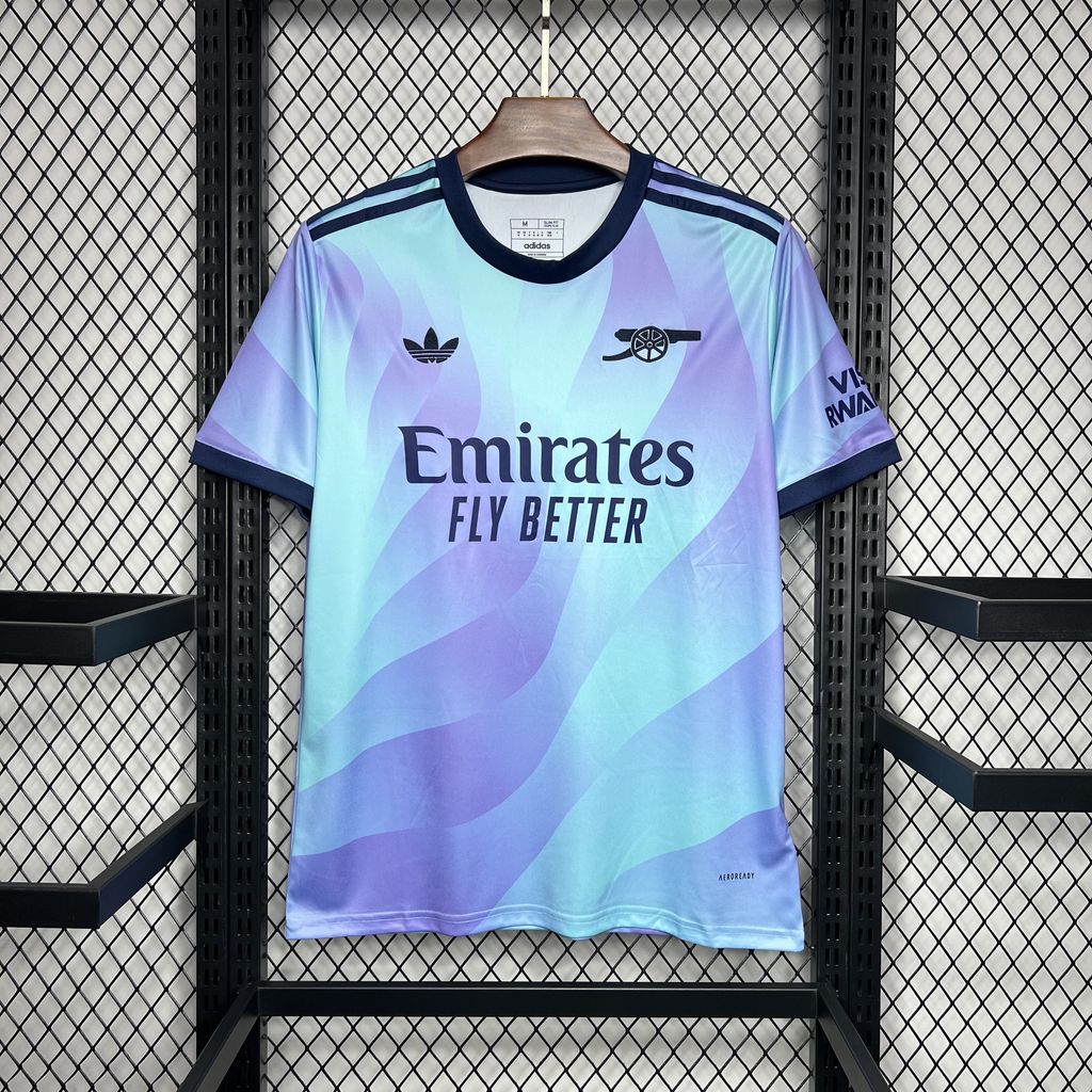 Maillot Arsenal Third 2024-2025 troisième maillot jaune avec logo Adidas