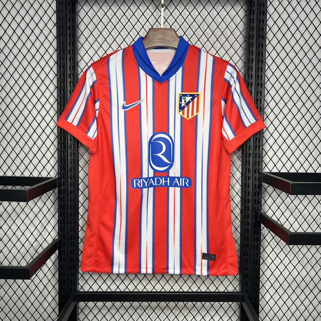 Maillot Atlético Madrid domicile 2024-2025 rouge et blanc avec écusson