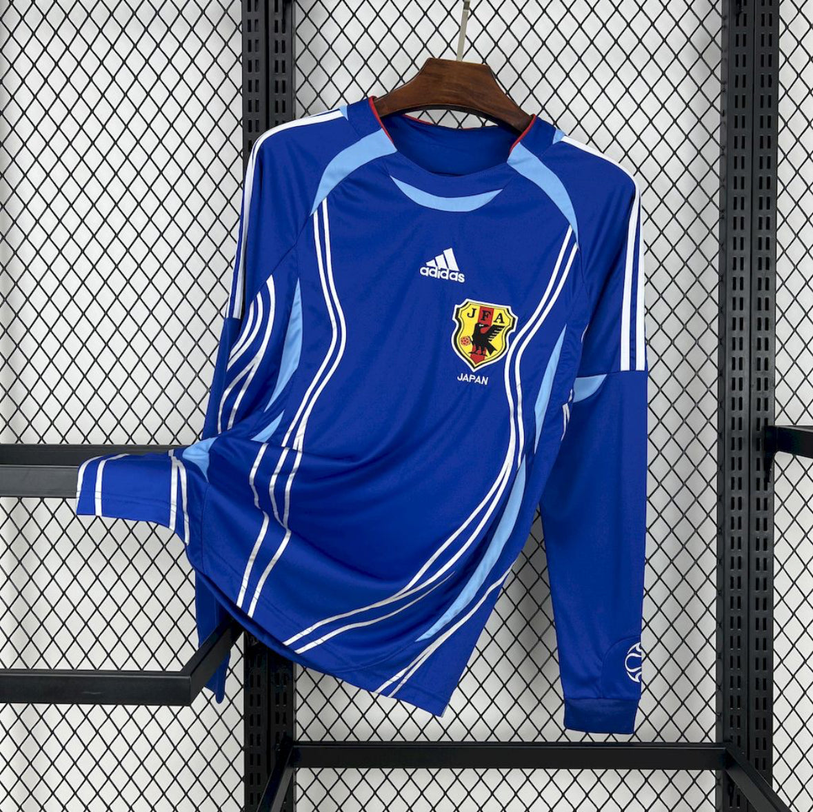 Maillot Japon Rétro manches longues domicile 2006 bleu marine Adidas