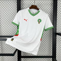 Maillot Maroc extérieur 2024-2025 blanc avec logo Puma et étoile