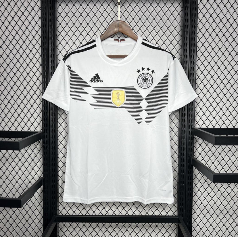 Maillot Allemagne Rétro domicile 2014 blanc Coupe du Monde Adidas