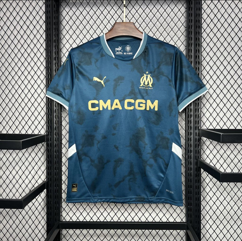 Maillot Olympique de Marseille extérieur 2024-2025 bleu avec logo Puma