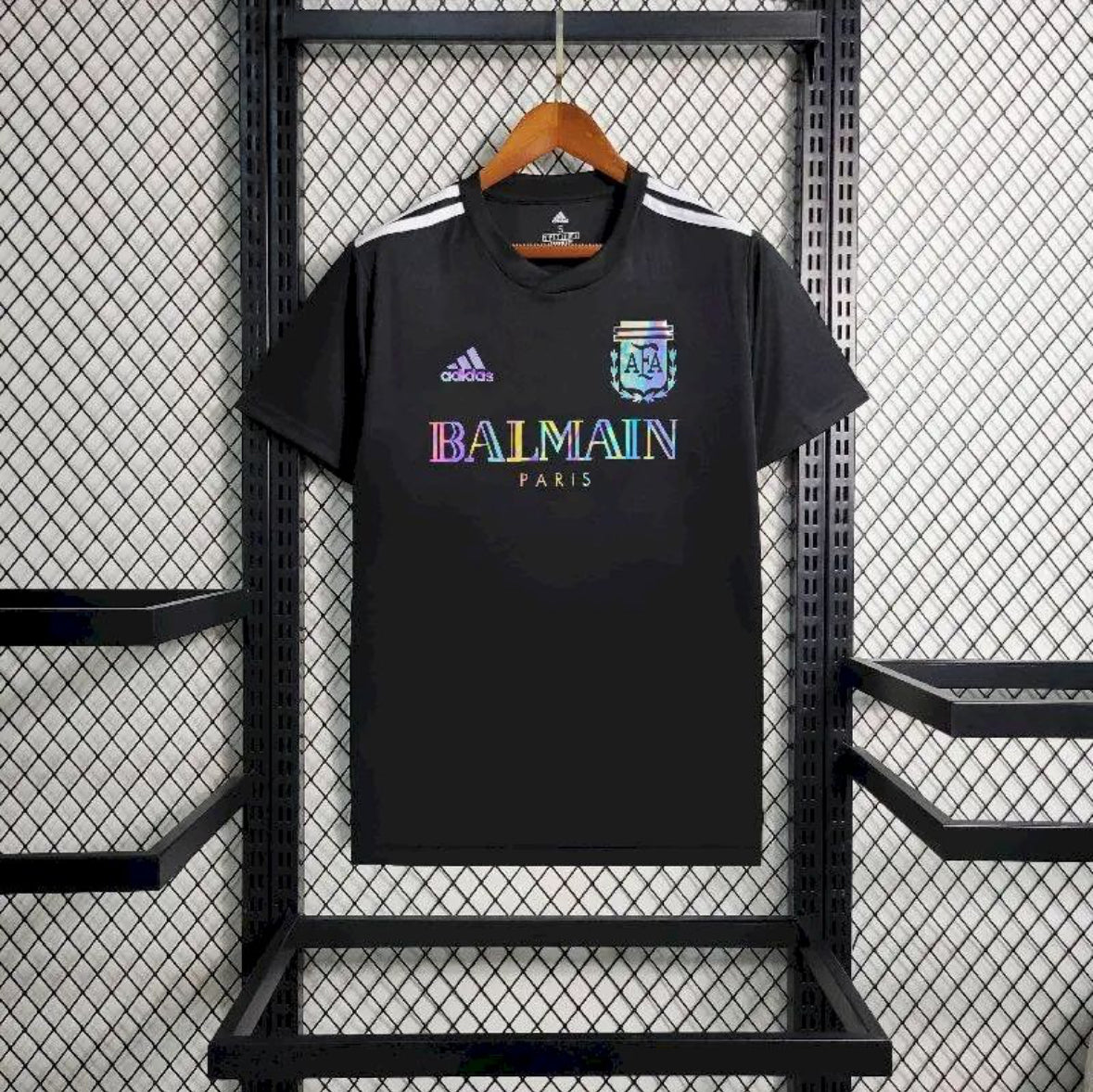 Maillot Argentine x Balmain 24/25 collaboration streetwear luxe