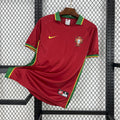 Maillot rétro Portugal domicile 1998 rouge Coupe du Monde France