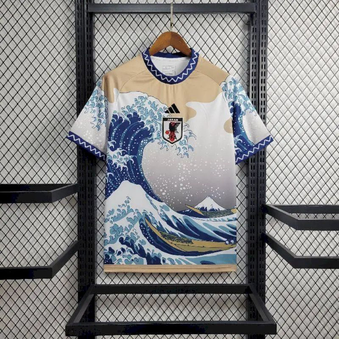 Maillot Japon Concept Vagues 2024-2025 design vagues hokusai bleu
