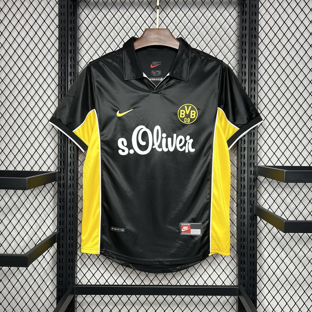 Maillot Borussia Dortmund Rétro 1998-2000 jaune et noir classique