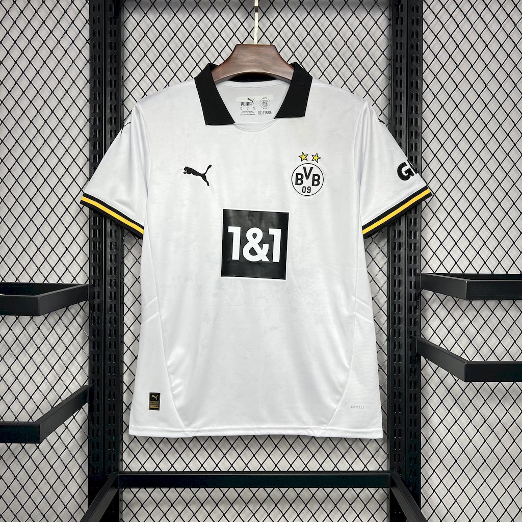 Maillot Borussia Dortmund blanc extérieur 2024-2025 avec logo Puma