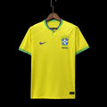Maillot Brésil domicile Coupe du Monde 2022-2023 jaune avec logo CBF Nike