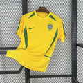 Maillot Brésil Rétro 2002 jaune Coupe du Monde champion du monde