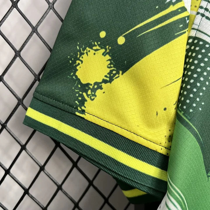 Maillot Brésil Concept édition spéciale 24/25 - détail logo et tissu