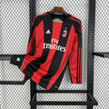 Maillot AC Milan Rétro manches longues domicile 2010-2011 rouge et noir