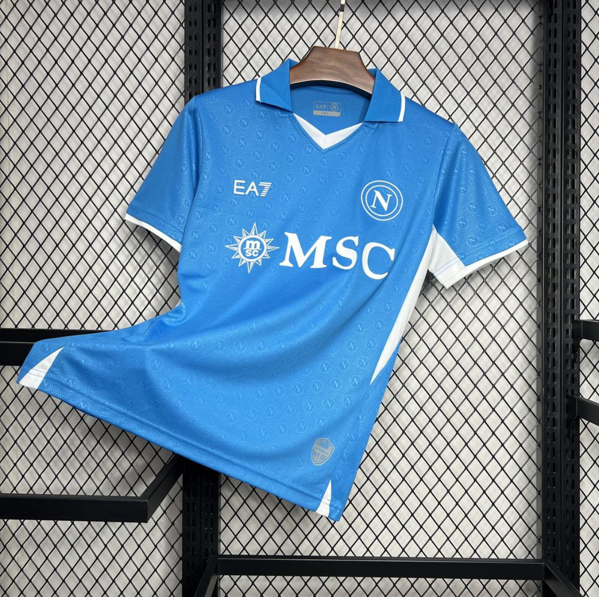 Maillot SSC Naples domicile 2024-2025 bleu ciel avec logo Emporio Armani