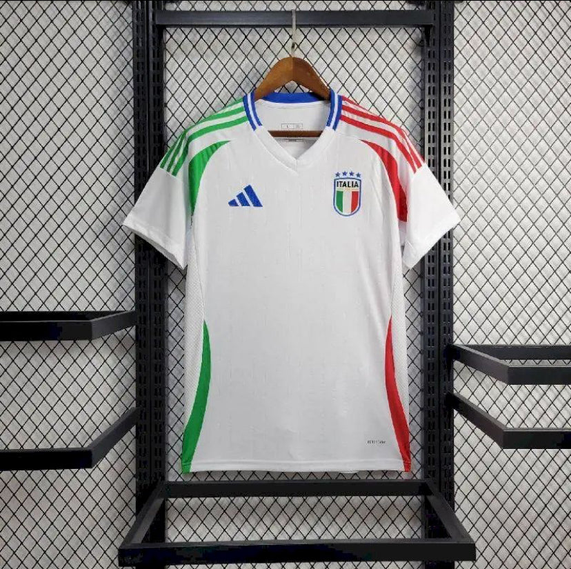 Maillot Italie Euro extérieur 2023-2024 blanc avec logo Adidas FIGC