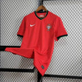 Maillot Portugal Euro domicile 24/25 rouge avec armoiries officielles