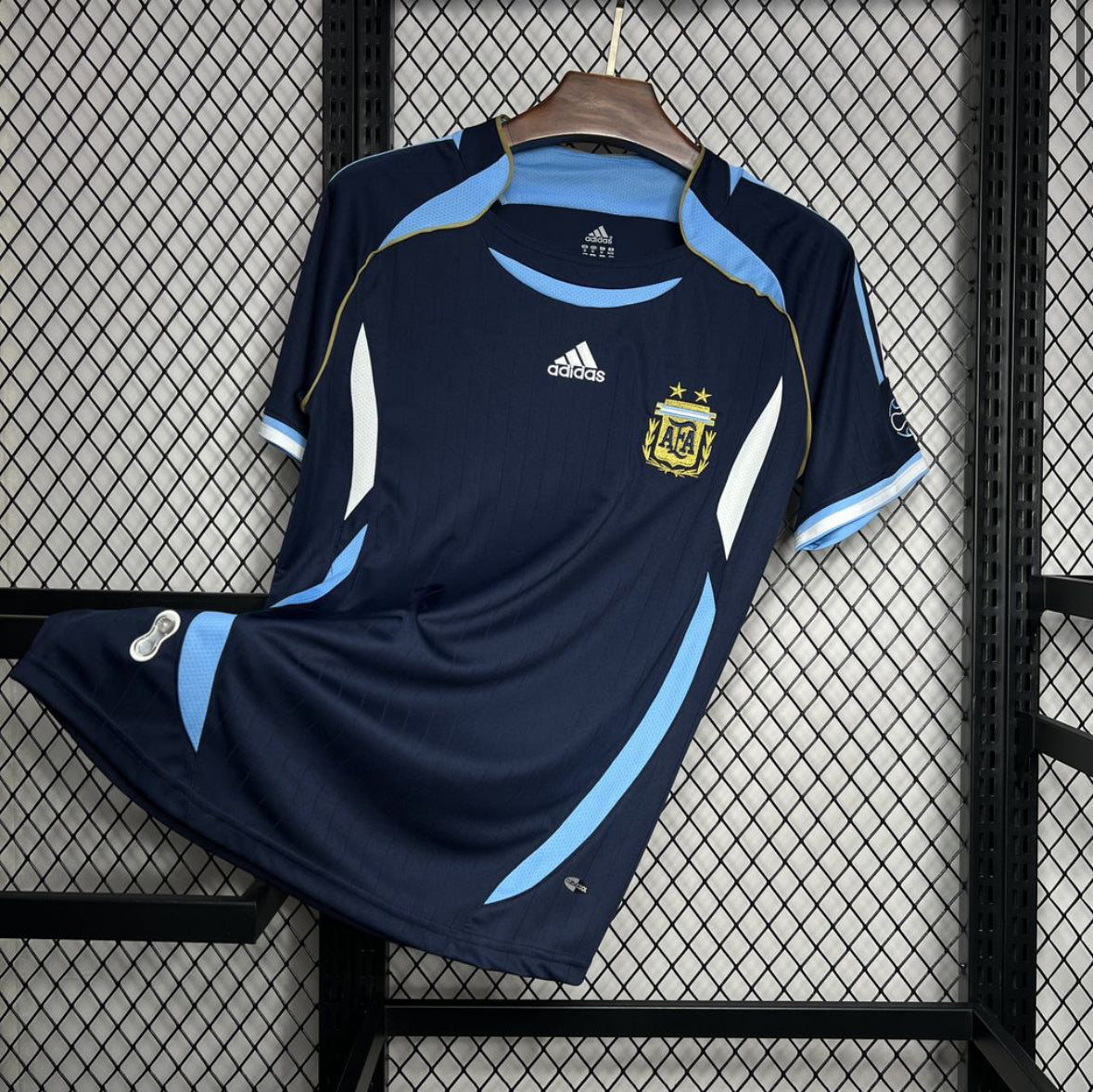 Maillot rétro Argentine extérieur 2006 bleu Coupe du Monde Allemagne