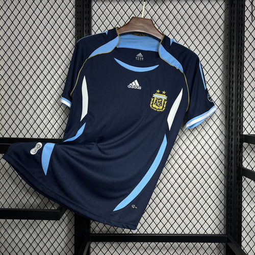 Maillot rétro Argentine extérieur 2006 bleu Coupe du Monde Allemagne