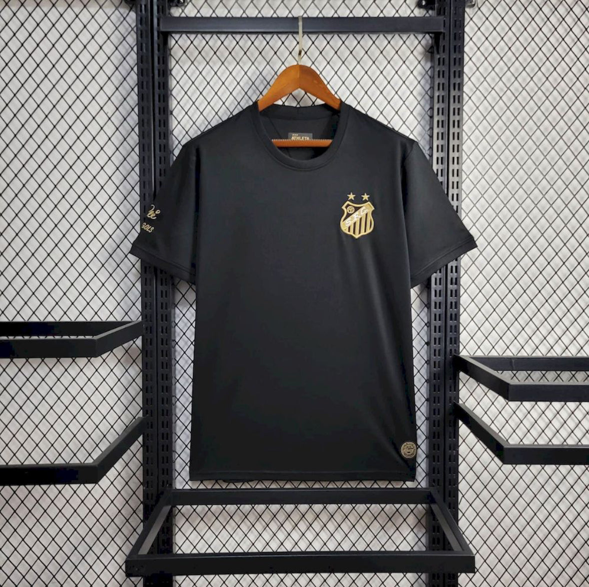 Maillot Santos FC noir hommage Pelé 2025-2026 édition tribute O Rei