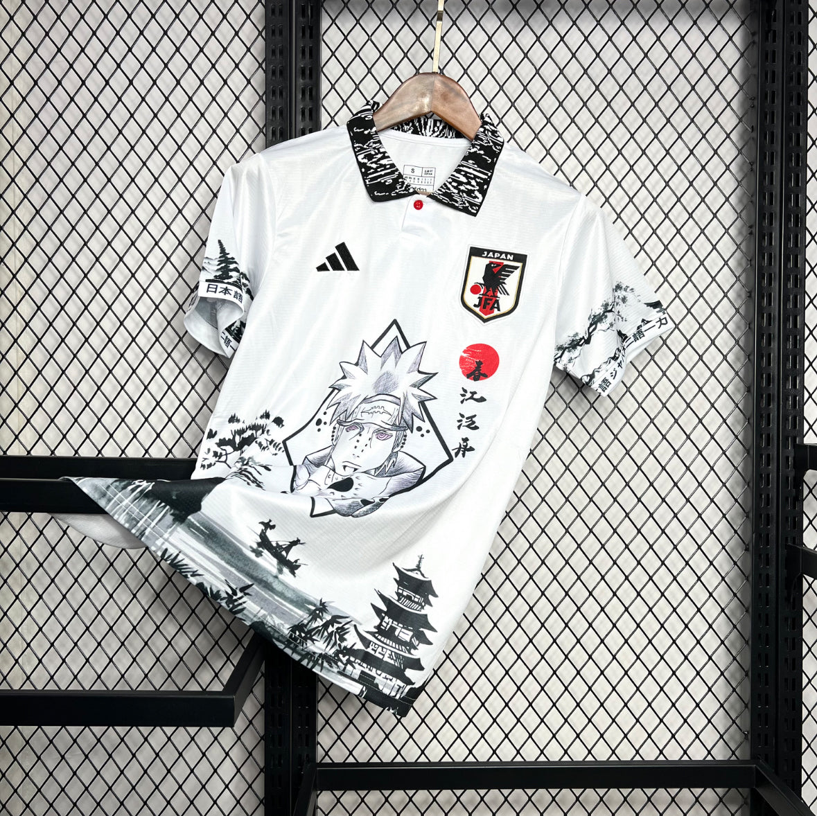 Maillot Japon Concept Pain 2024-2025 maillot animé Naruto Akatsuki rouge