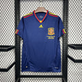 Maillot rétro Espagne extérieur 2010 bleu Coupe du Monde