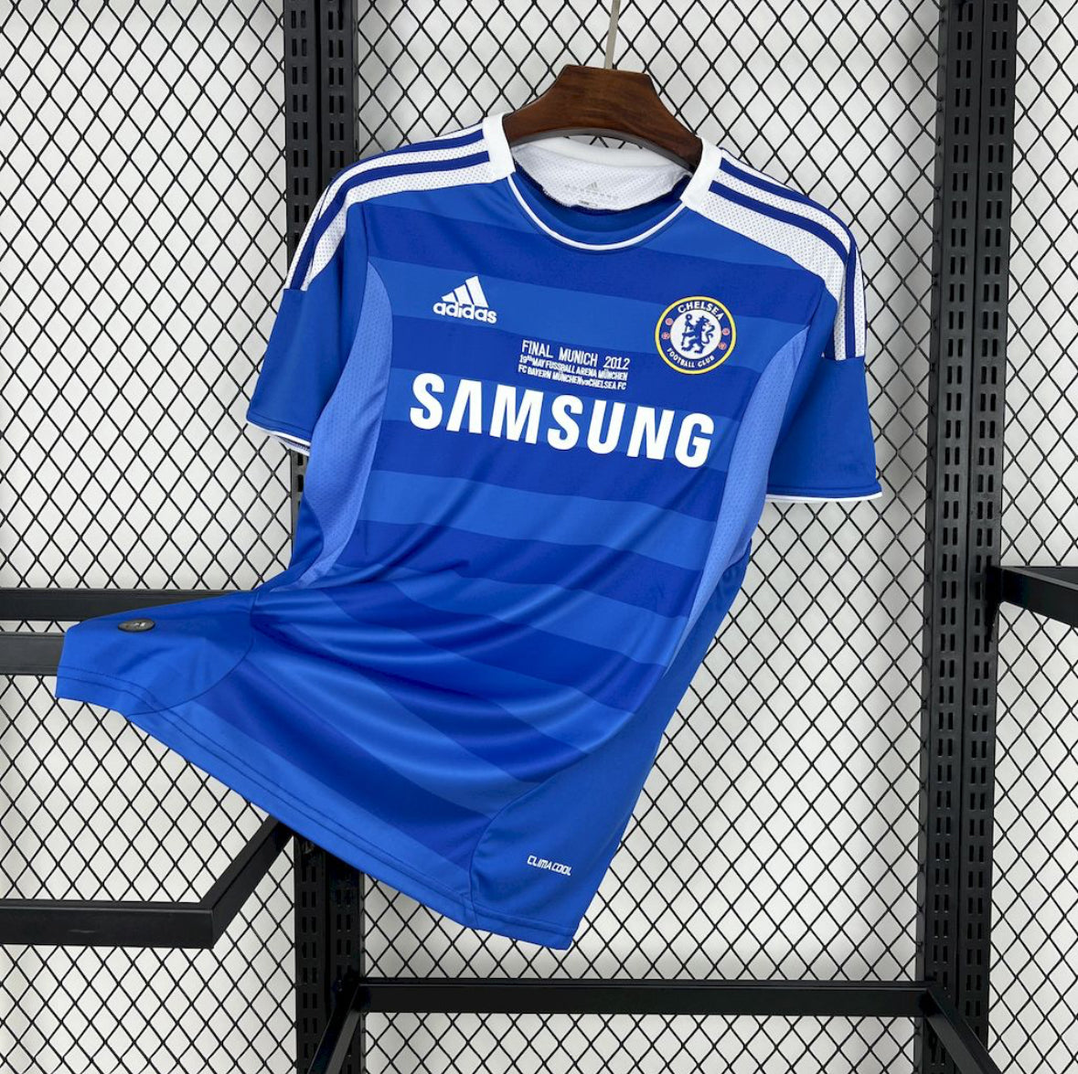 Maillot Chelsea Rétro domicile 2011-2012 bleu avec logo Adidas