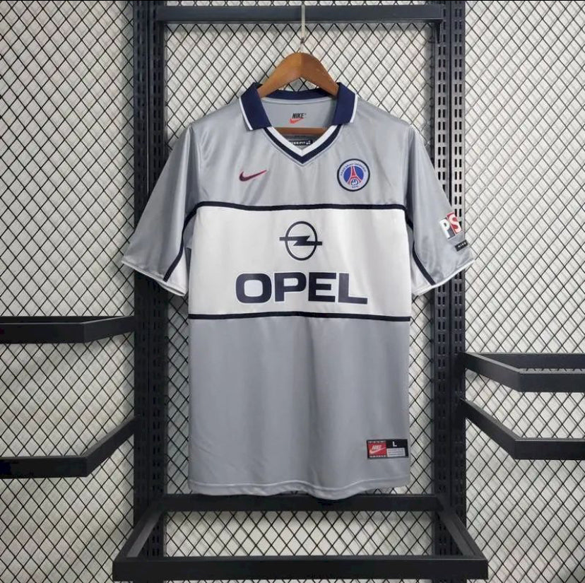 Maillot PSG Rétro 2000 bleu marine vintage classique Opel