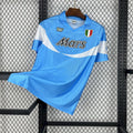Maillot SSC Naples Rétro domicile 1990-1991 Maradona bleu ciel vintage