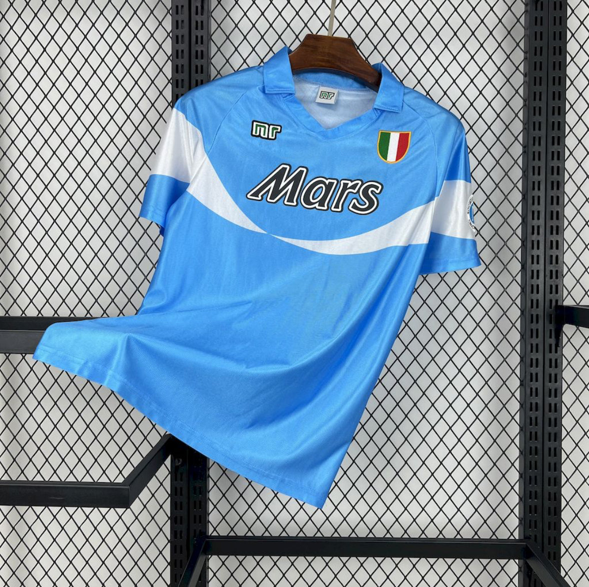 Maillot SSC Naples Rétro domicile 1990-1991 Maradona bleu ciel vintage