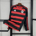 Maillot Flamengo domicile manches longues 2025-2026 rouge et noir