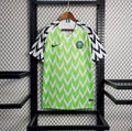 Maillot Nigeria Rétro domicile 2018-2019 vert et blanc avec logo Nike