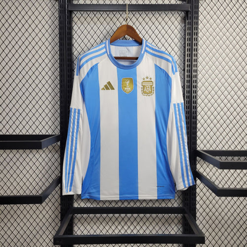 Maillot Argentine domicile manches longues 24/25 bleu ciel et blanc