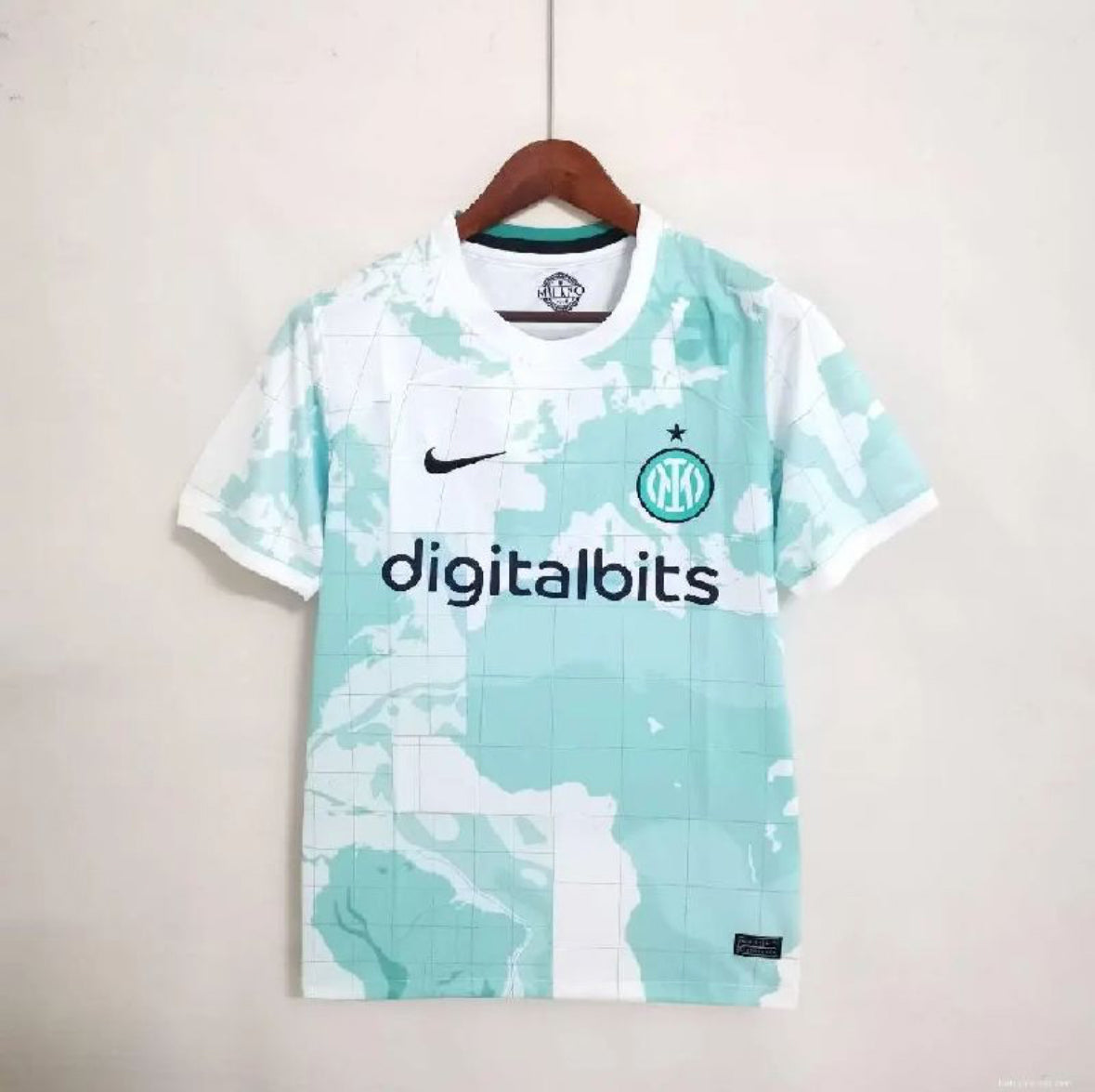 Maillot Inter Milan extérieur 2022-2023 blanc avec logo Internazionale