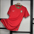 Maillot rétro Portugal Euro 2012 rouge avec écusson officiel