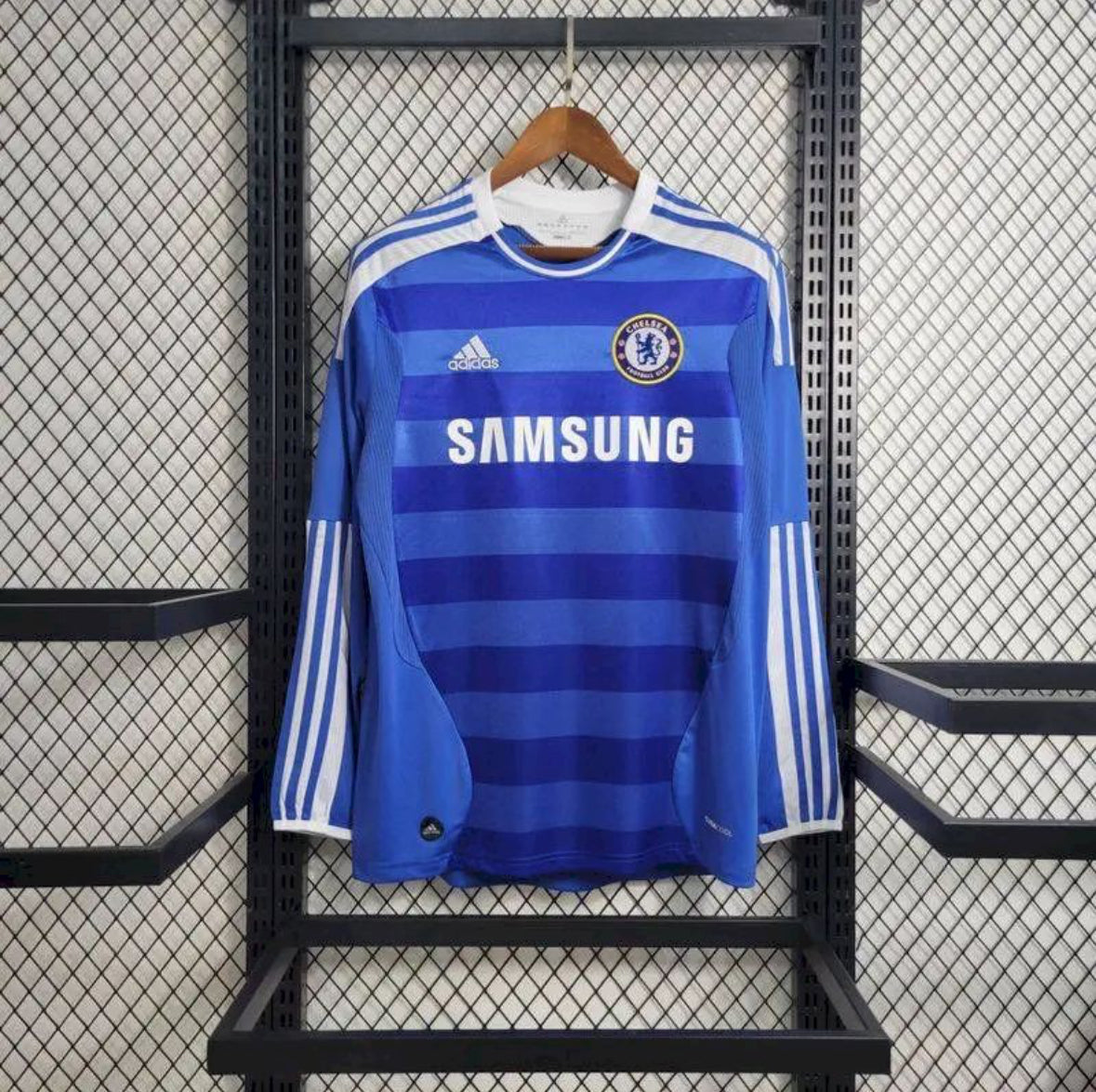 Maillot Chelsea Rétro domicile manches longues 2011-2012 bleu