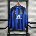 Maillot Inter Milan domicile manches longues 2023-2024 bleu et noir